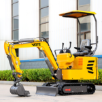Earth Moving Machinery Small Digging Machine 1.2ton Micro Excavator Machine Mini Excavator with Arm Deflection