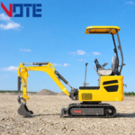 Efficient 1 Ton Mini Excavator for Municipal Engineering with Customizable Attachments Crawler Digging Equipment Free Shipping