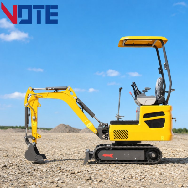 Efficient 1 Ton Mini Excavator for Municipal Engineering with Customizable Attachments Crawler Digging Equipment Free Shipping