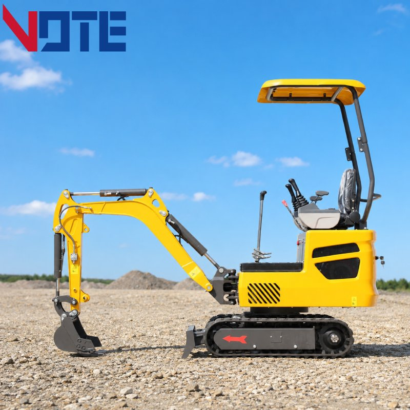 Efficient 1 Ton Mini Excavator for Municipal Engineering with Customizable Attachments Crawler Digging Equipment Free Shipping