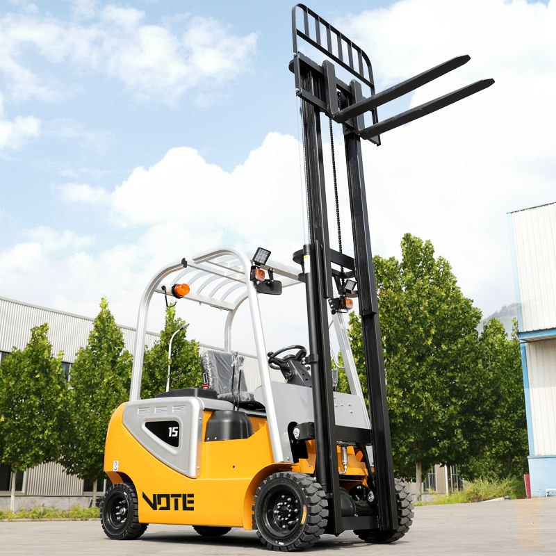 Electric Forklift 3 Ton Lift Truck Forklift Solid Tire Side Shifter Fork Positioner Triplex 6m Mast Container All-Terrain