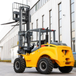 EPA CE All Terrain Forklift Montacargas 3 Ton 3.5ton off Road Forklift with Four in One Bucket