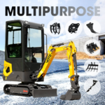 EPA Engine Mini Excavator 1ton 2ton 3ton Home Use Hydraulic Crawler Small Digger New Bagger Machine