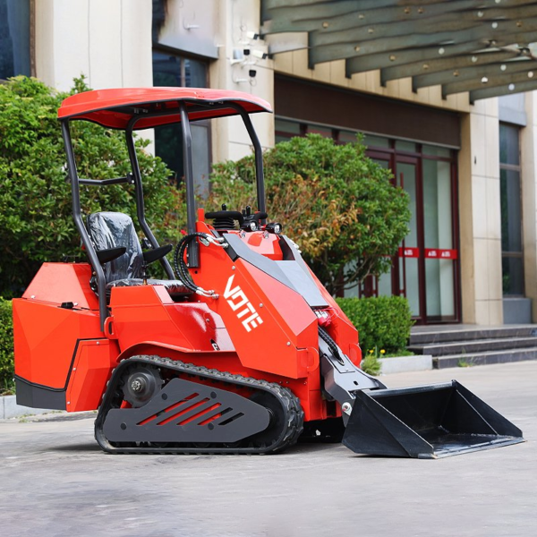 EPA Euro 5 Track Skid Steer Loader Farm Mini Skid Steer Loaders for Sale 900kg 24HP Mini Loader with Attachments Customized