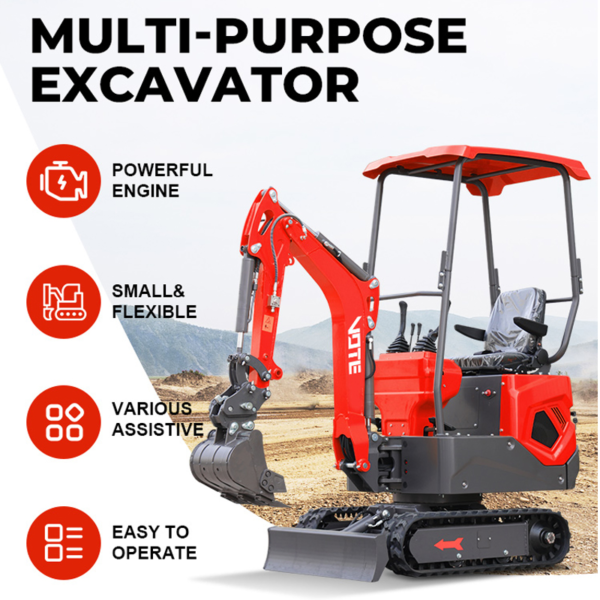 Excavator Mini Engine Low Price Micro Compact Engine Minipelle Wholesale Mini Excavator Attachment