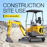Factory Direct Sales 1.6ton Mini Excavator Home Use High Quality Small Digger 2ton 3ton Compact Crawler Excavator