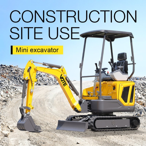 Factory Direct Sales 1.6ton Mini Excavator Home Use High Quality Small Digger 2ton 3ton Compact Crawler Excavator