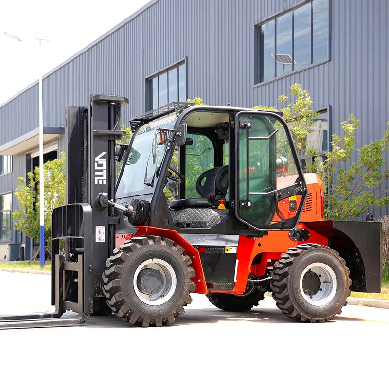 Factory Prices Rough Terrain Forklift 4WD All Terrain Outdoor Cargo Handling Transportation EPA Engine Forklifts