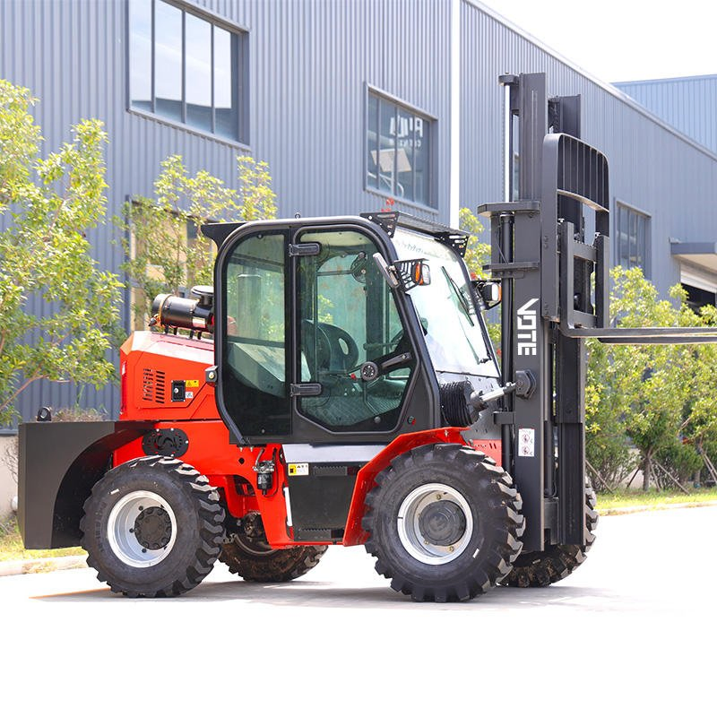 Factory Prices Rough Terrain Forklift 4WD All Terrain Outdoor Cargo Handling Transportation EPA Engine Forklifts