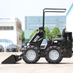 Factory Skid Steer Loader 300kg Earth-Moving Machinery Mini Skid Steer Loader High Efficiency Loaders with Attachment