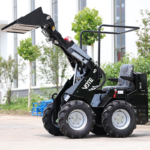 Factory Skid Steer Loader 300kg Earth-Moving Machinery Mini Skid Steer Loader High Efficiency Loaders with Attachment