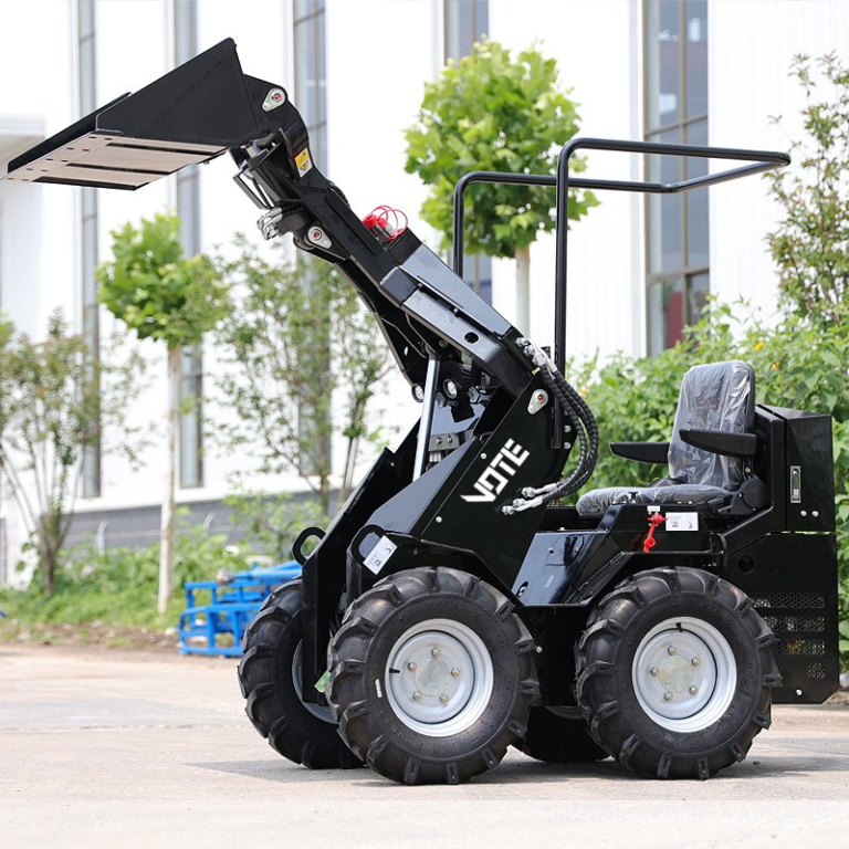 Factory Skid Steer Loader 300kg Earth-Moving Machinery Mini Skid Steer Loader High Efficiency Loaders with Attachment