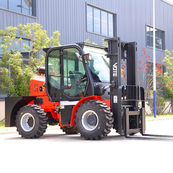 Factory Wholesale Prices All Terrain Forklift 3.5ton 5ton Four Wheel Drive 3 to 6m Lifting Height Diesel Forklift with CE EPA