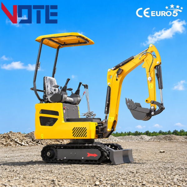 Free Shipping 1 Ton Mini Excavator for Home or Farm Orchard with CE Certificate Small Hydraulic Digging Machine Factory Wholesale