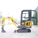 Free Shipping CE EPA Home Farm Engine 1 Ton Cabin Small Crawler Digger Micro Baqger Mini Excavator with Cab