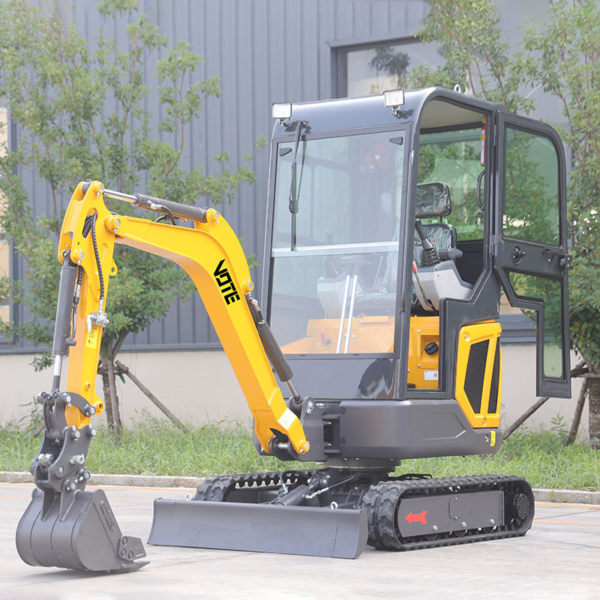 Free Shipping CE EPA Home Farm Engine 1 Ton Cabin Small Crawler Digger Micro Baqger Mini Excavator with Cab