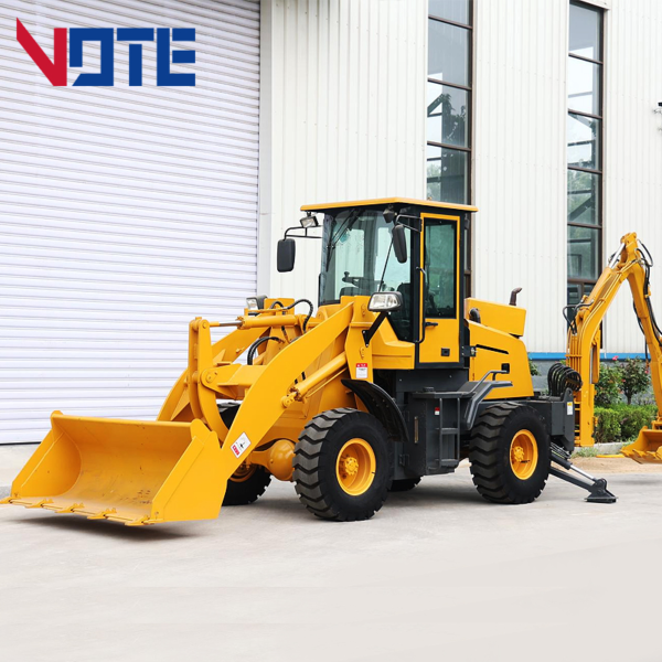 Free Shipping China Factory EPA Engine Wheel Loader Mini Backhoe Excavator Loader 4X4 Backhoe Loader for Sale