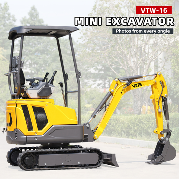 Free Shipping EPA Engine 1.6 Ton 2 Ton Mini Excavator CE Certified Minibagger Farm New Crawler Digger Excavator Machine