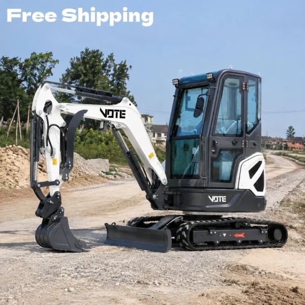 Free Shipping for 3 Ton Mini Excavators, High-Quality Chinese Excavators, CE Euro5 Certified, Cheap Prices