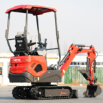 Free Shipping Mini Crawler Excavator 1 Ton Small Digger Machine Engine Hydraulic Farm Use Compact Mini Excavators