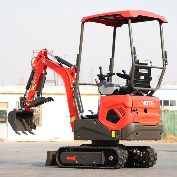 Free Shipping Mini Crawler Excavator 1 Ton Small Digger Machine Engine Hydraulic Farm Use Compact Mini Excavators