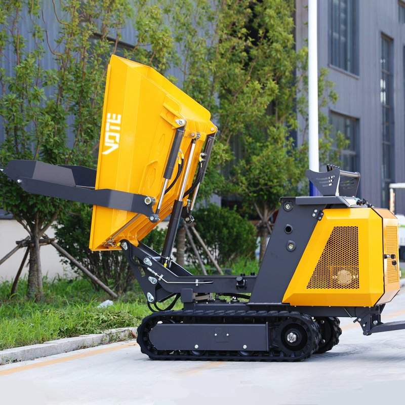 Free Shipping Mini Dumper Garden Use Mini Crawler Dumper High Efficiency Mini Transporter Dump Truck for Construction