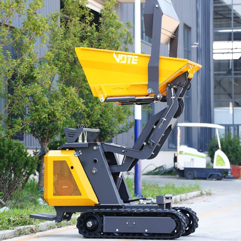 Free Shipping Mini Dumper Garden Use Mini Crawler Dumper High Efficiency Mini Transporter Dump Truck for Construction