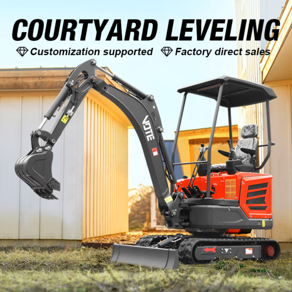Free Shipping Mini Excavator 1 Ton 2 Ton CE Euro5 EPA Engine Strong Power Hydraulic Crawler Digger Small Excavadora