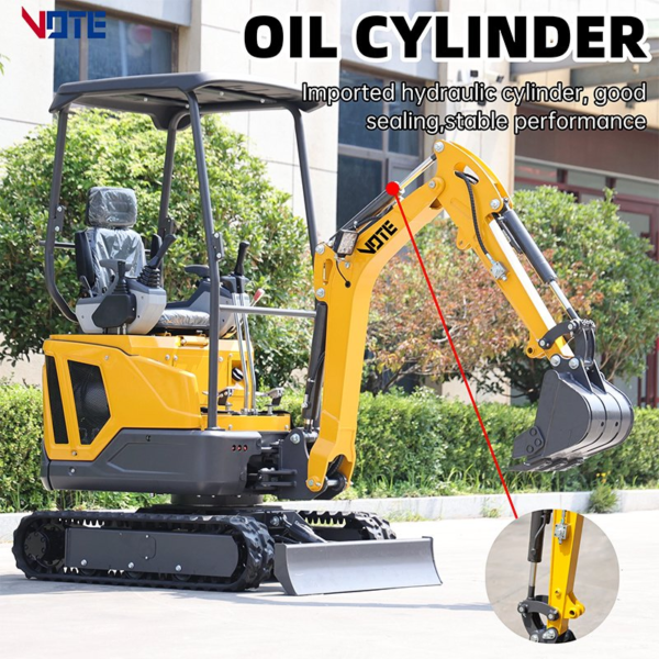 Free Shipping Mini Excavator 1.6 Ton Machine Engine Mini Digger Excavator Farm Mini Excavator 2 Ton for Sale
