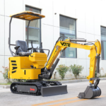 Free Shipping Mini Excavator 1ton 2ton EPA Engine Digger Multifunctional Compact Excavator with Side Swing