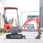 Free Shipping Mini Excavator 1ton 2ton EPA Engine Digger Multifunctional Compact Excavator with Side Swing