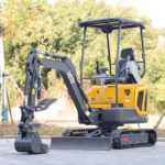 Free Shipping Mini Excavator 1ton 2ton EPA Engine Digger Multifunctional Compact Excavator with Side Swing