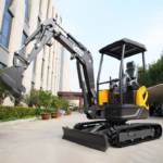 Free Shipping on EPA/CE Mini Excavator 2.5 Ton 2 Ton Mini Digger Shimadzu Hydraulic Pump Garden Farming New Mini Excavators