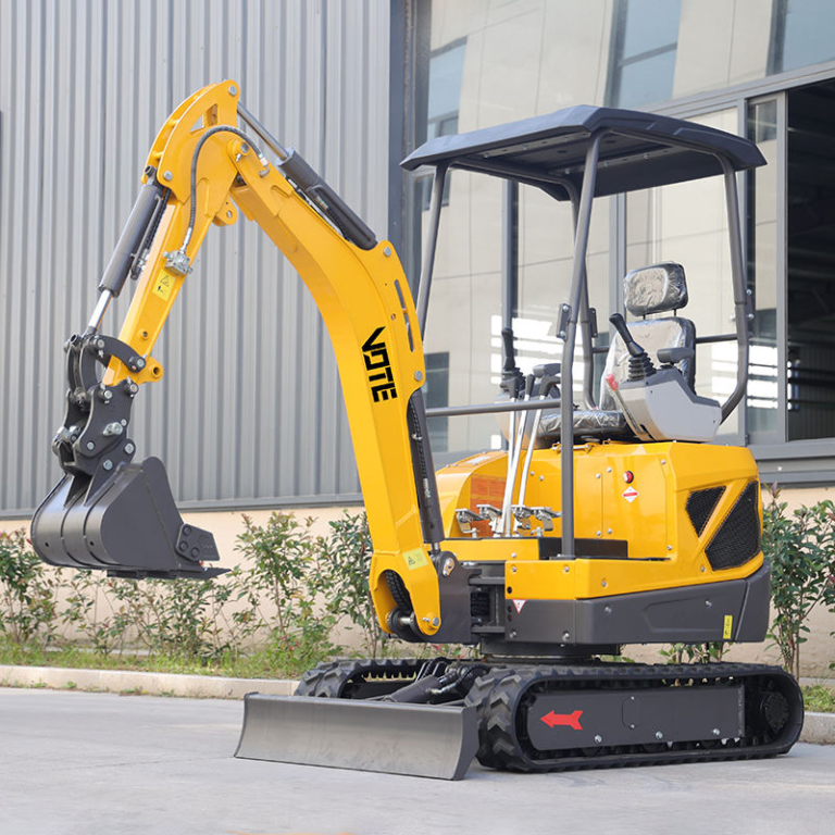 Free Shipping Small Excavator Digger 1.2ton Attachment Engine with Cab Mini Crawler Excavator
