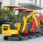 Free Shipping Wholesale Mini Home Excavator 1 Ton Earth-Moving Machinery Engine Excavator Multifunctional Mini Escavatore