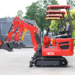 Free Shipping Wholesale Mini Home Excavator 1 Ton Earth-Moving Machinery Engine Excavator Multifunctional Mini Escavatore