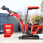 High Horsepower Agricultural Digger 1 Ton Mini Track Excavator 0.8 Ton Hydraulic Crawler Excavators EPA/Euro 5 Customized