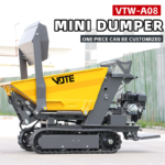 High Quality Garden Track Dumper 500kg Factory Directly Sale Mini Truck Crawler Dumper Wholesale Hydraulic Gasoline Dump Truck