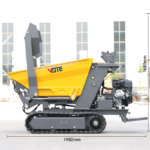 High Quality Garden Track Dumper 500kg Factory Directly Sale Mini Truck Crawler Dumper Wholesale Hydraulic Gasoline Dump Truck