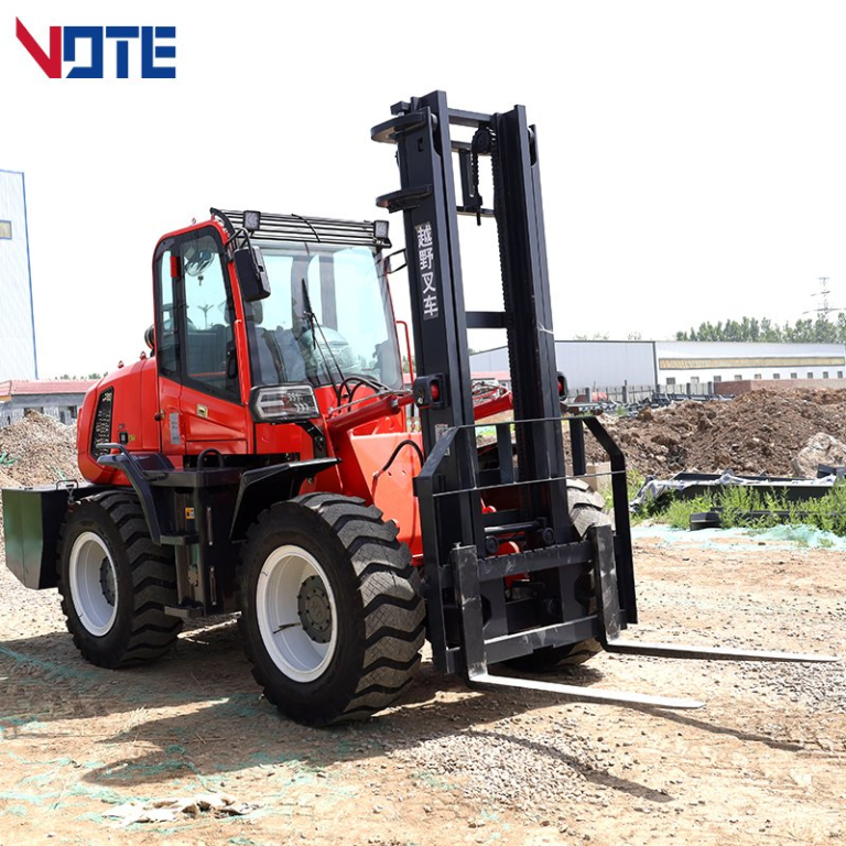 High Quality Rough Terrain 3 Ton 4ton 5ton Diesel Mini All Terrain Multidirectional Box Forklift