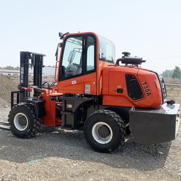 High Quality Rough Terrain 3 Ton 4ton 5ton Diesel Mini All Terrain Multidirectional Box Forklift