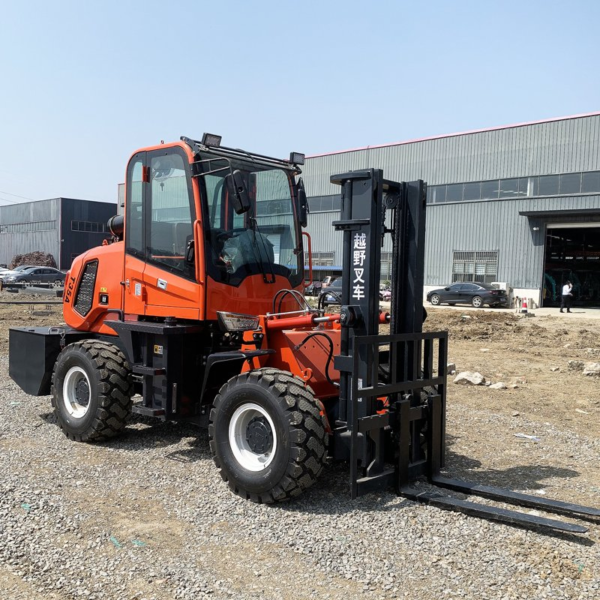 High Quality Rough Terrain 3 Tonne Diesel Mini All Terrain Multidirectional Box Forklift 3 Ton 4X4 3000kg