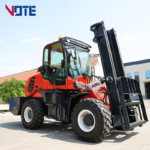 Hot Hydraulic 4X4 Drive Forklift off Road Four Wheel Drive All Terrain Forklift Applicable Warehouse