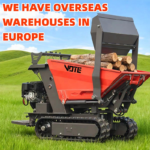 Hydraulic Mini Garden Track Dumper 0.5 Ton Self Loading Gasoline Dump Truck Factory Directly Sale Micro Crawler Transporter