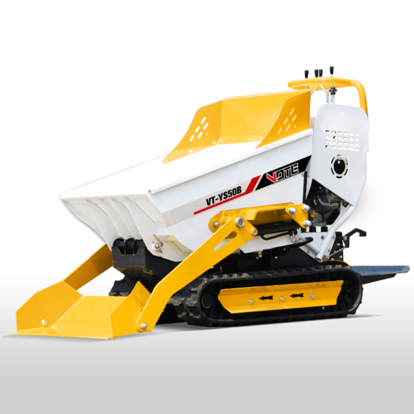 Hydraulic Mini Garden Track Dumper 0.5 Ton Self Loading Gasoline Dump Truck Factory Directly Sale Micro Crawler Transporter