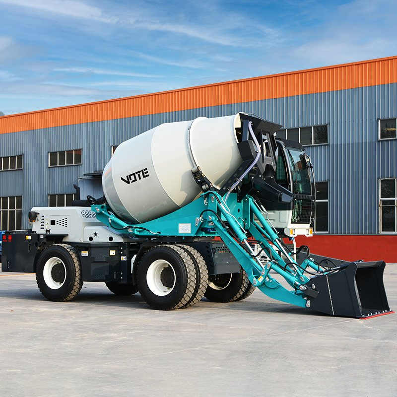 Hydraulic Towable Self Loading Concrete Machine Mixer