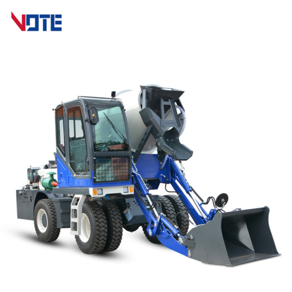 Hydraulic Towable Self Loading Concrete Machine Mixer