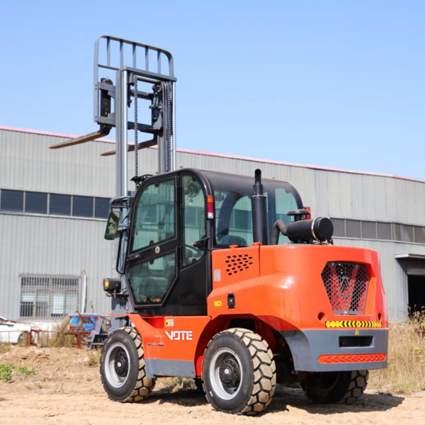 ISO CE Certified 3-5 Ton Diesel Forklift Trucks 4X4 All-Terrain Forklift Articulated off-Road Forklift Manufactured by China