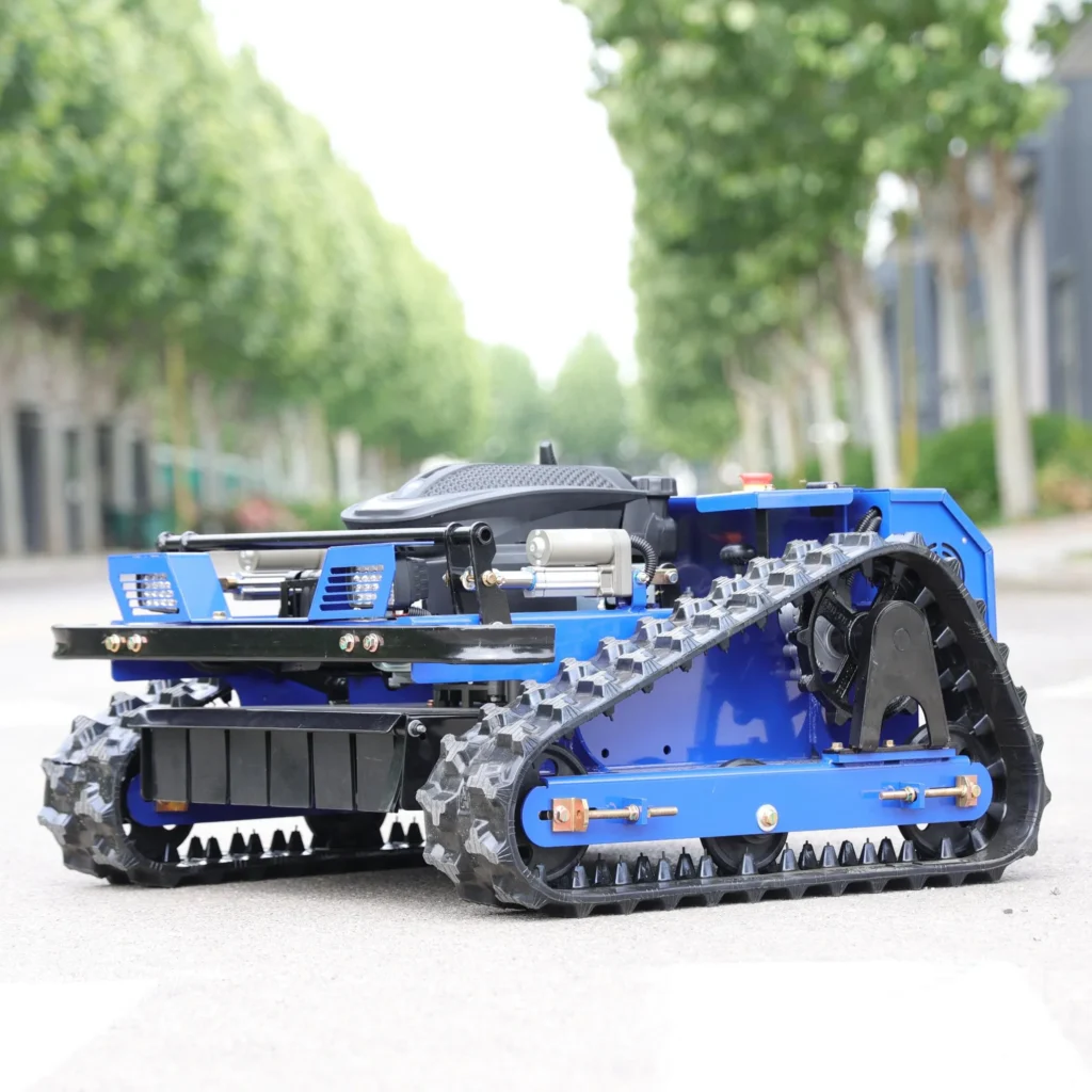 Lawn Mower Robot Mower High-Power Hybrid with Ultra-Long Endurance, Long-Distance Remote-Controlled Lawn Mowing Robot, Suitable for Sloped Garden Lawns