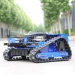 Lawn Mower Robot Mower High-Power Hybrid with Ultra-Long Endurance, Long-Distance Remote-Controlled Lawn Mowing Robot, Suitable for Sloped Garden Lawns